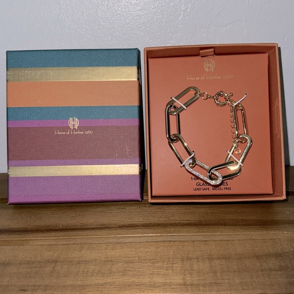 House of Harlow 14KT Gold Plated Bracelet NIB - Picture 2 of 2